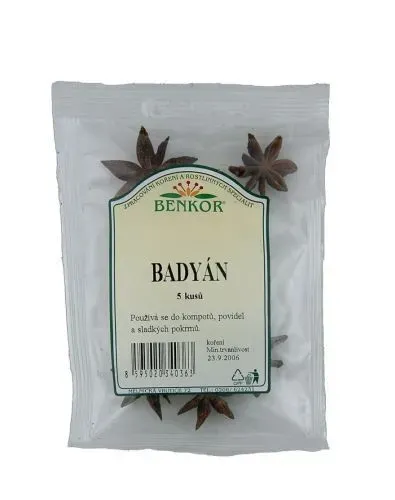 Badyán celý 5 ks