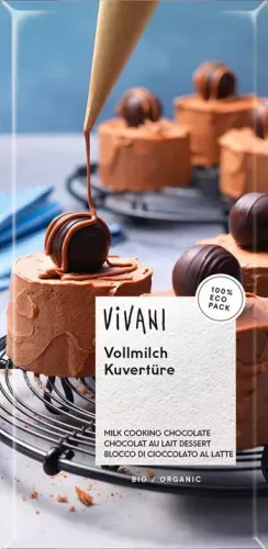 VIVANI Čokoláda na vaření mléčná 150 g