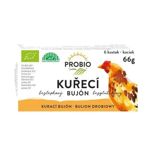 Probio Bujón kuřecí - kostky 6 x 0,5 l 66 g