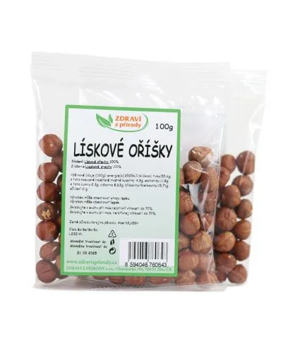 Lískové ořechy 100 g