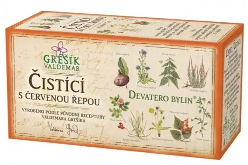 Čistící s červenou řepou 20 x 1,5 g