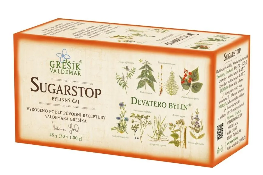 Sugarstop bylinný porcovaný čaj 30 x 1,5 g