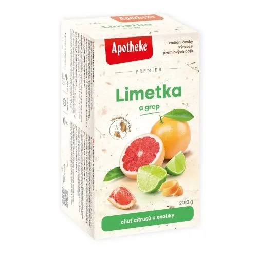 Apotheke čaj Limetka a grep 20 x 2 g