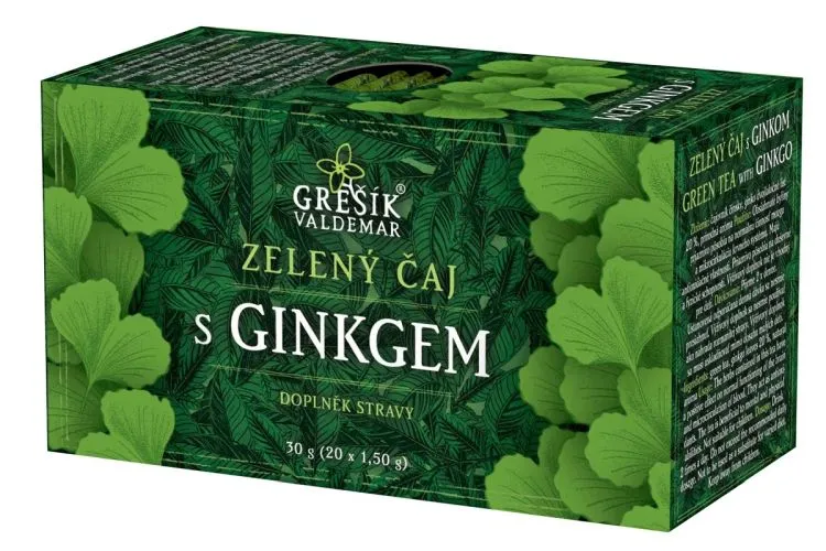 Zelený čaj s ginkgem 20 x 1,5 g přebal