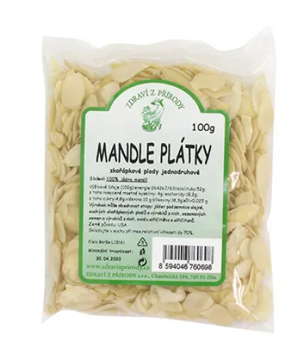 Mandle plátky 100 g