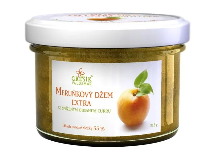 Džem Meruňkový extra Se sníženým obsahem cukru 215 g