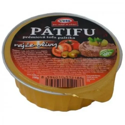Paštika PATIFU rajče a olivy 100 g VETO