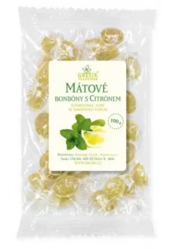 Bonbony Mátové s citrónovou příchutí 100 g