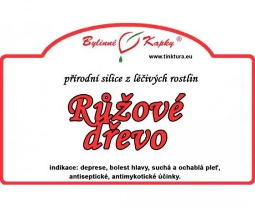 Růžové dřevo 100% přírodní silice - esenciální (éterický) olej 10 ml
