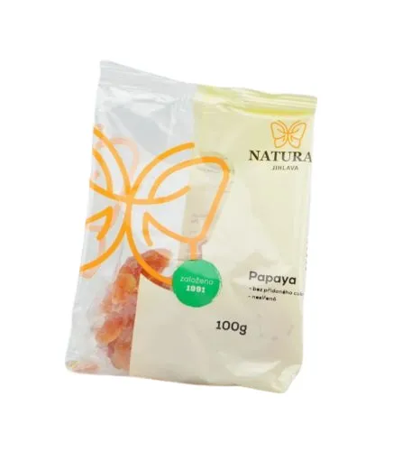 Papaya sušená nesířená bez přidaného cukru 100 g