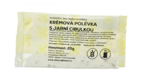 Natural Instantní krémová polévka s jarní cibulkou bez lepku a mléka 20 g