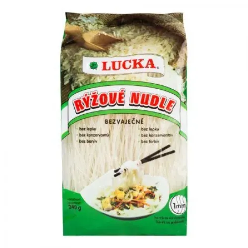Těstoviny rýžové nudle 1 mm bezlepkové 240 g LUCKA