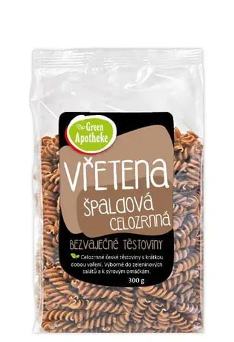 Těstoviny vřetena Špaldová celozrnná 300 g