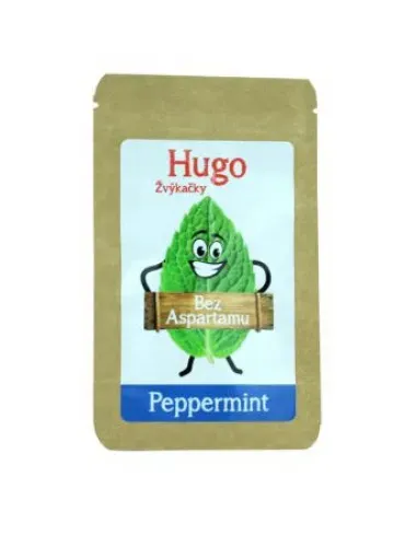 Žvýkačky Peppermint bez aspartamu - Hugo 8,4 g