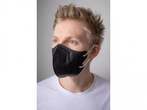 BreaSAFE® Nanovlákenný respirátor FFP2 černý | 5ks, vel. L