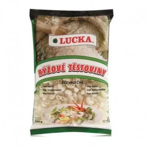 Těstoviny rýžové kolínka 300 g LUCKA