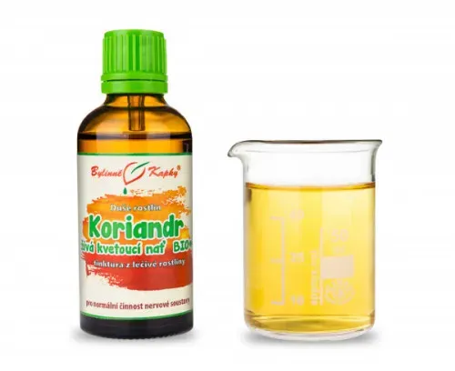 Koriandr živá kvetoucí nať - kapky Duše rostlin (tinktura) 50 ml