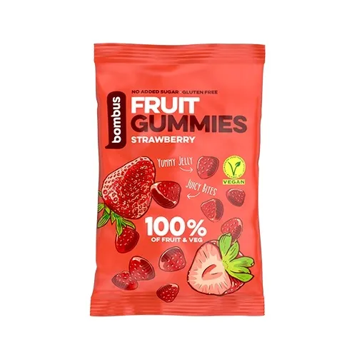 Ovocné bonbónky FRUIT ENERGY strawbery gummies 35 g