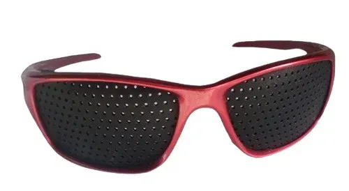 Vision Fix Trenér očí (Děrované brýle) ORIGINAL - červený