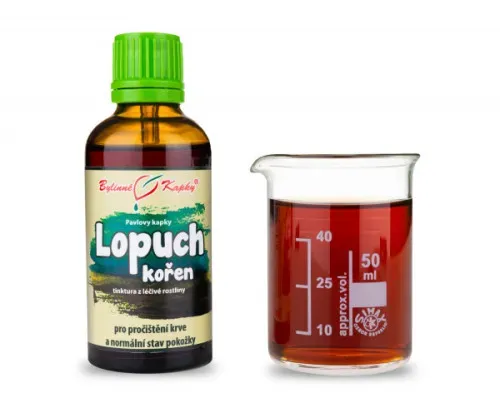Lopuch kořen - bylinné kapky (tinktura) 50 ml