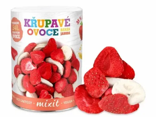 Mixit Banán Jahoda - Křupavé ovoce 80 g
