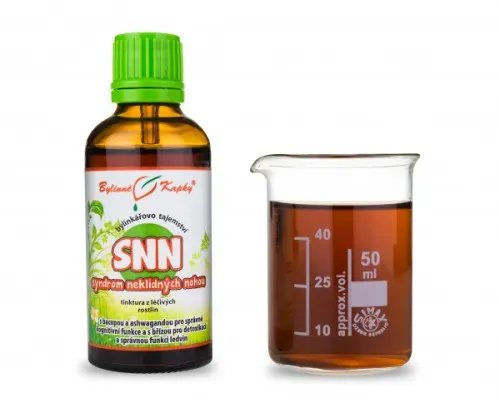 Neklidné nohy (SNN/RLS) - Bylinné kapky (tinktura) Bylinkářovo tajemství 50 ml