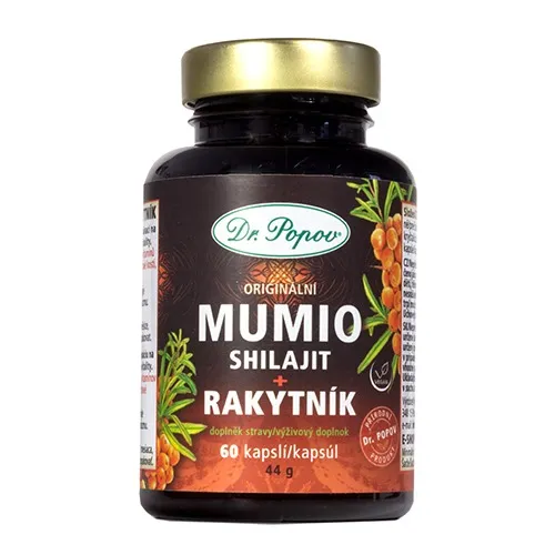 Mumio (Shilajit) s rakytníkem 60 kapslí