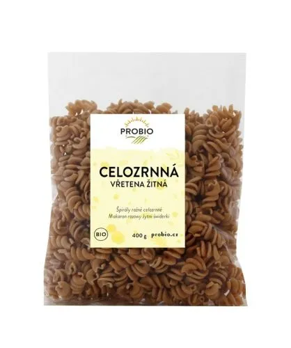 Těstoviny vřetena žitná celozrnná 400 g