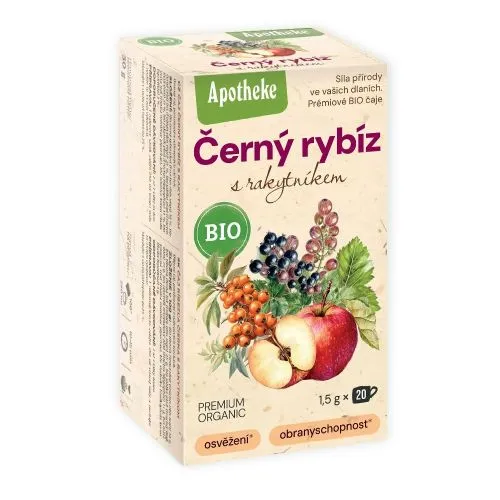 Apotheke čaj Černý rybíz s rakytníkem 20 x 1,5 g
