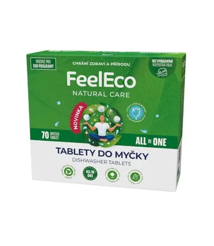 FeelEco Tablety do myčky All in one - 70 mycích tablet 980 g